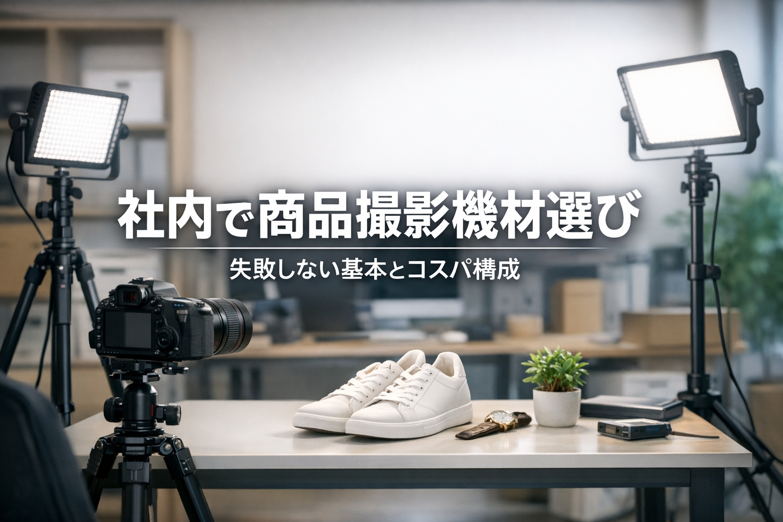 社内の商品撮影機材選び｜失敗しない基本とコスパ構成｜エリアドライブ 