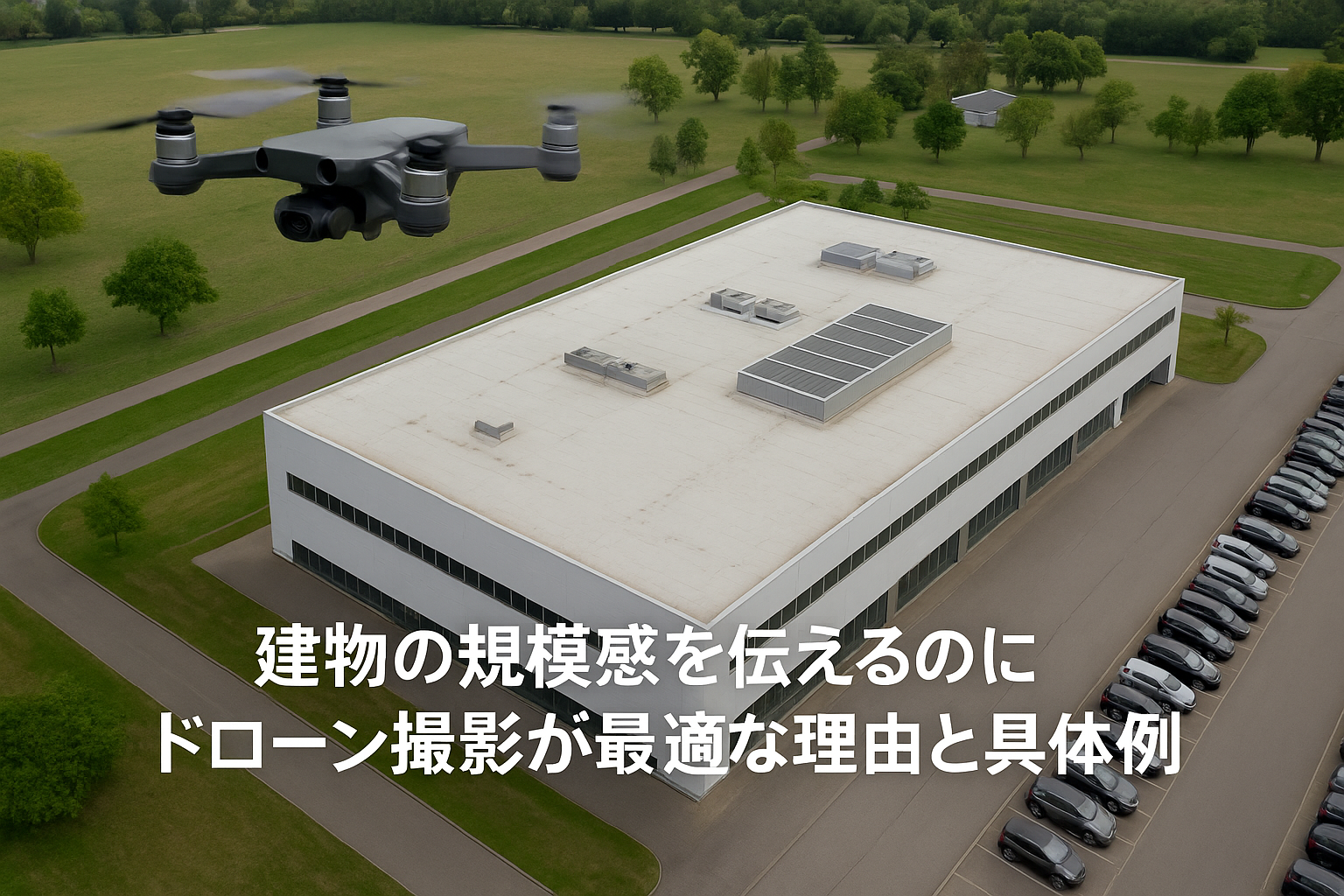 建物の規模感はドローン撮影が最適な理由と事例