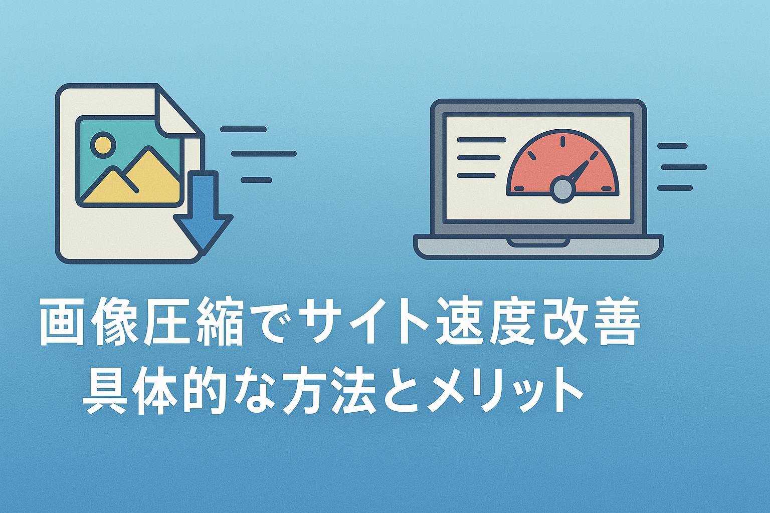 画像圧縮でサイト速度改善！具体的な手順と導入メリット