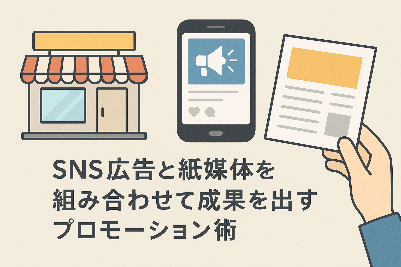 SNS広告と紙媒体を融合させた効果的なプロモーション術