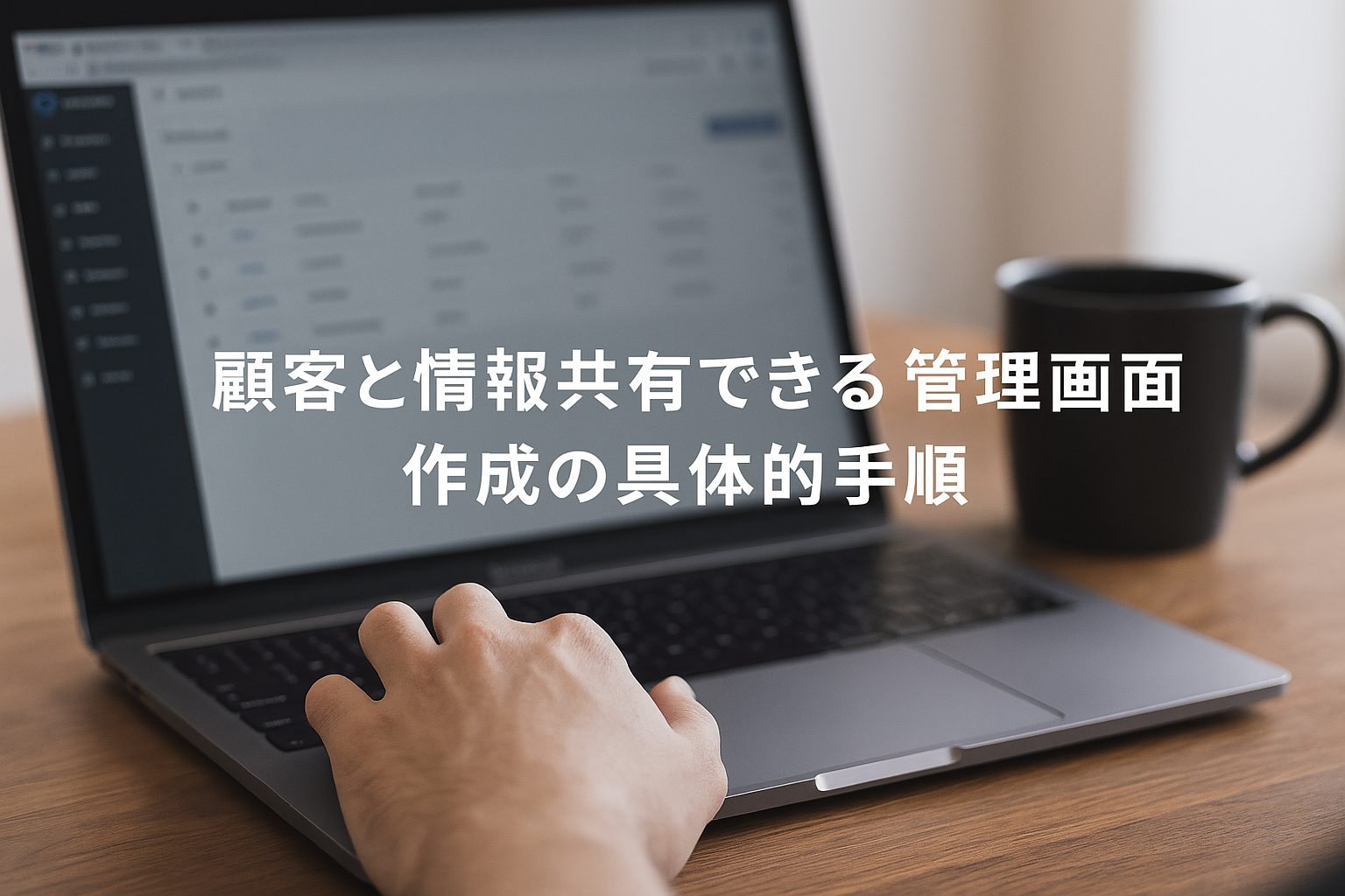 顧客と情報共有できる管理画面作成の具体的手順