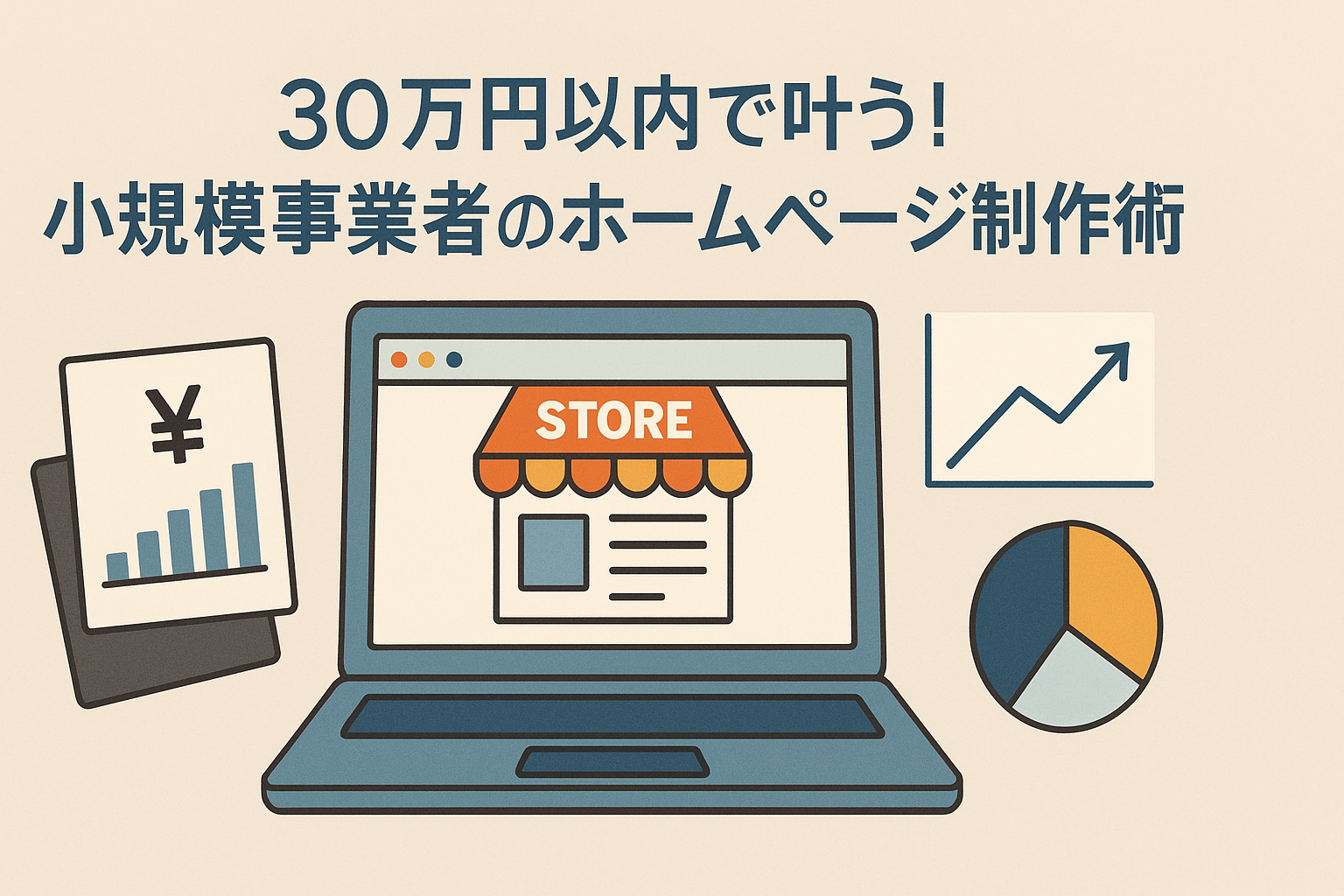 30万円以内で叶う！小規模事業者の集客ホームページ制作術