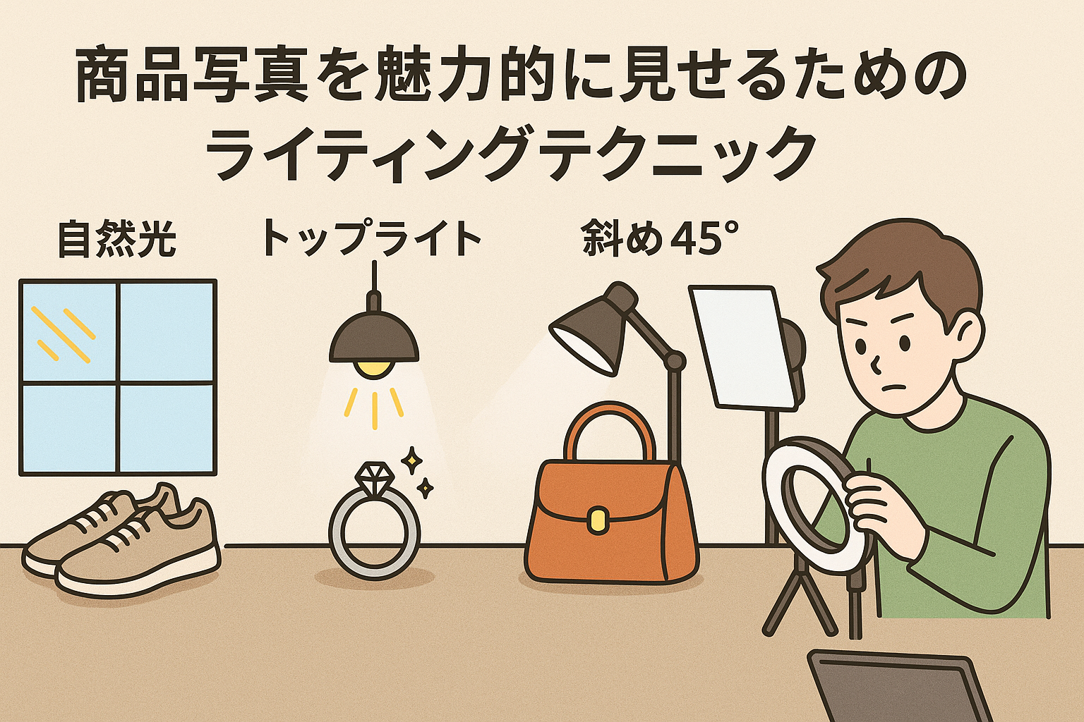 商品写真が映える!魅力的に見せるライティングの基本