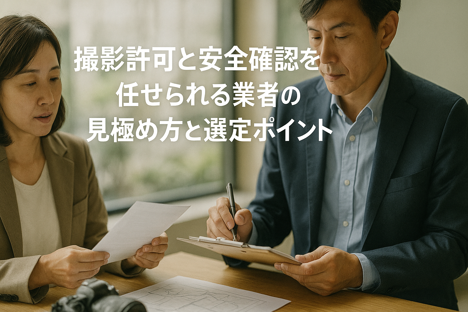 撮影許可と安全確認を任せられる業者の見極め方と選定ポイント