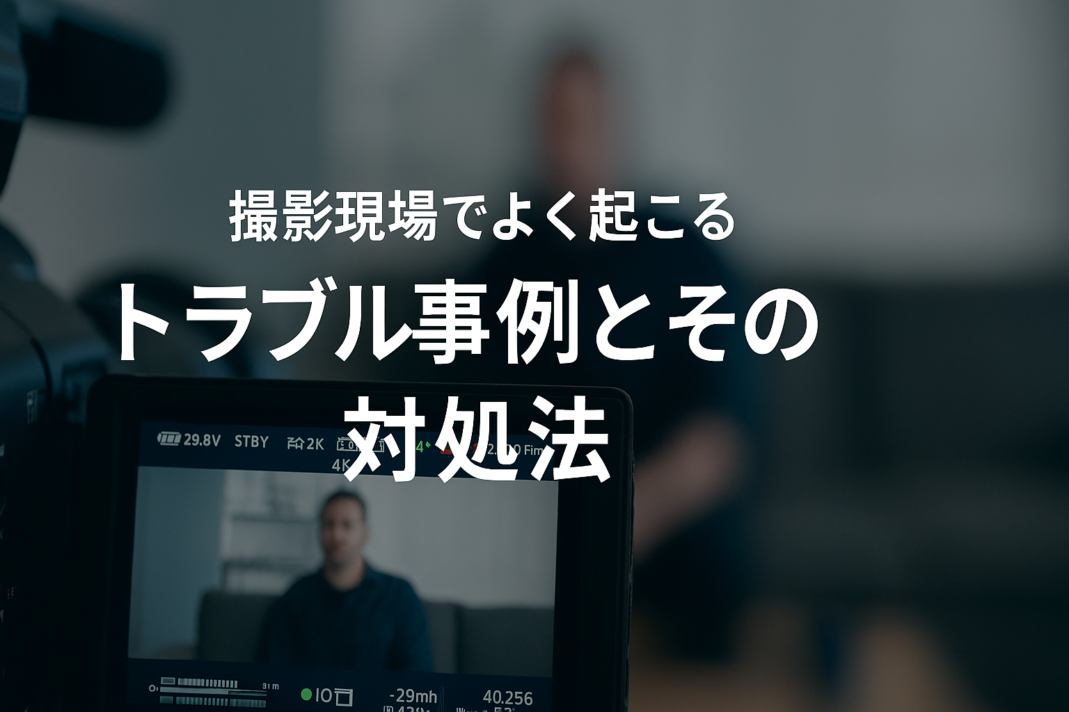 撮影現場で慌てない!よくあるトラブルと冷静な対処法