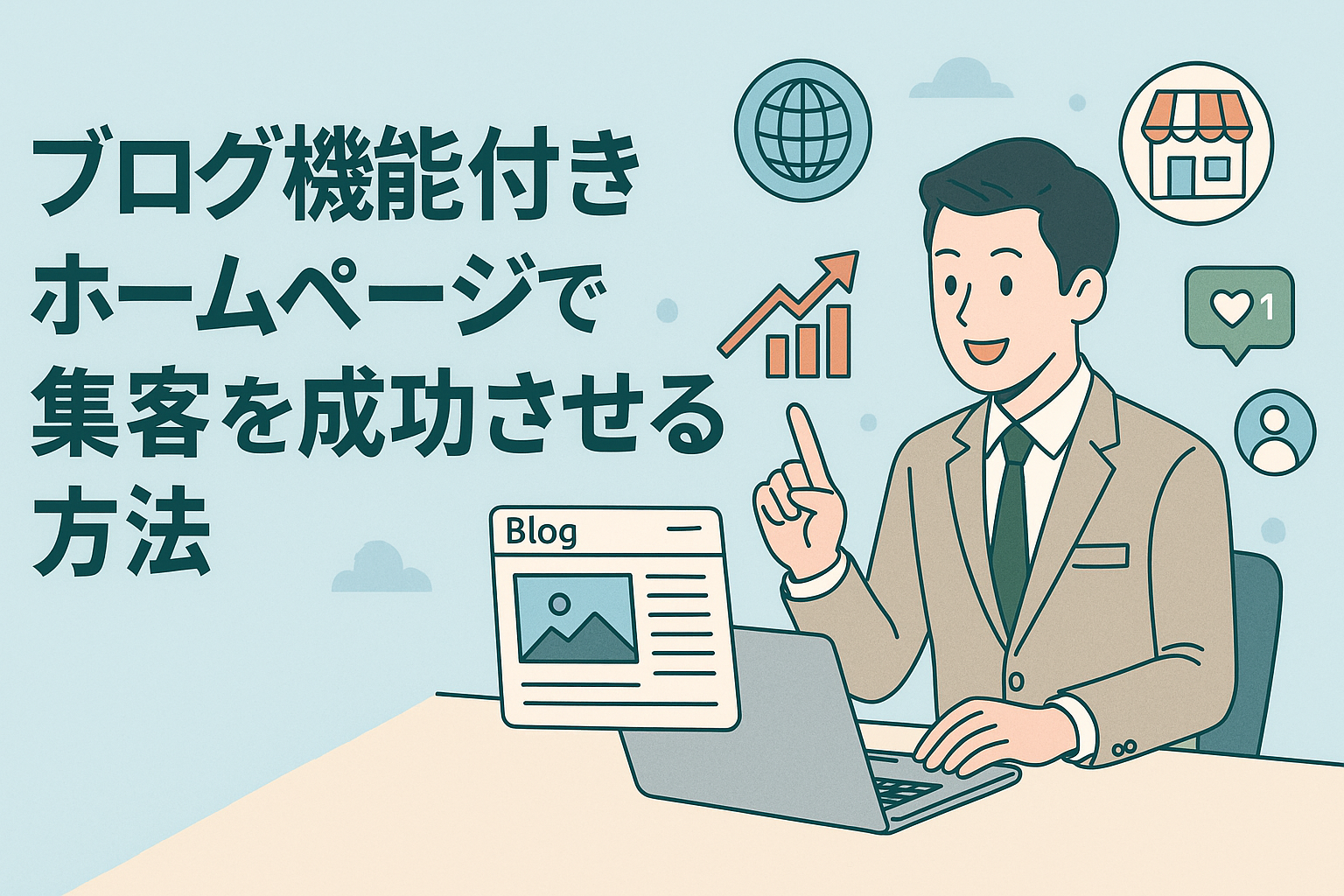 ブログ機能付きホームページで集客を成功させる方法