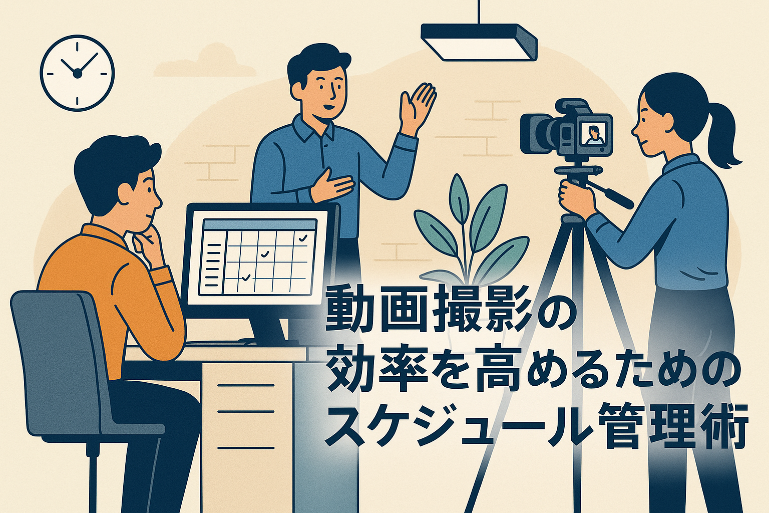 動画撮影の効率を高めるためのスケジュール管理術