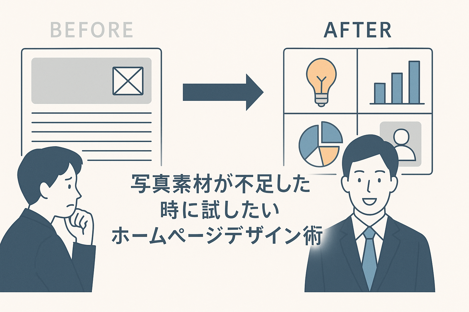 写真が少ない士業サイトのデザイン解決術
