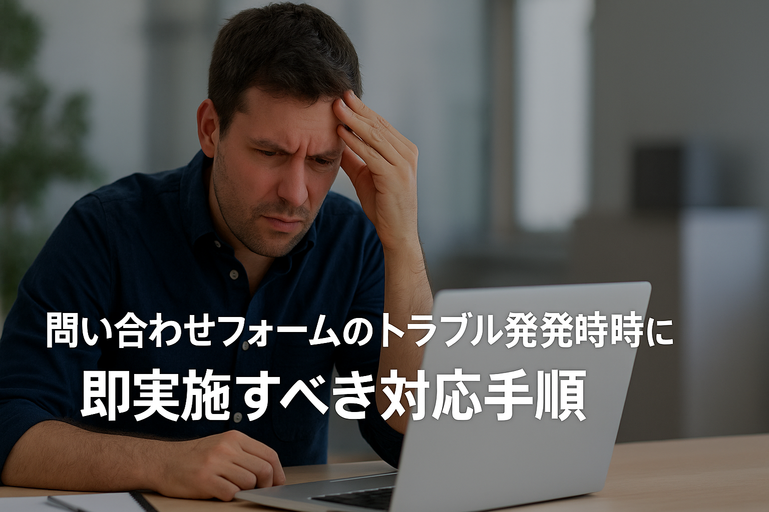 【緊急対応】問い合わせフォームが動かない時の即時対処法