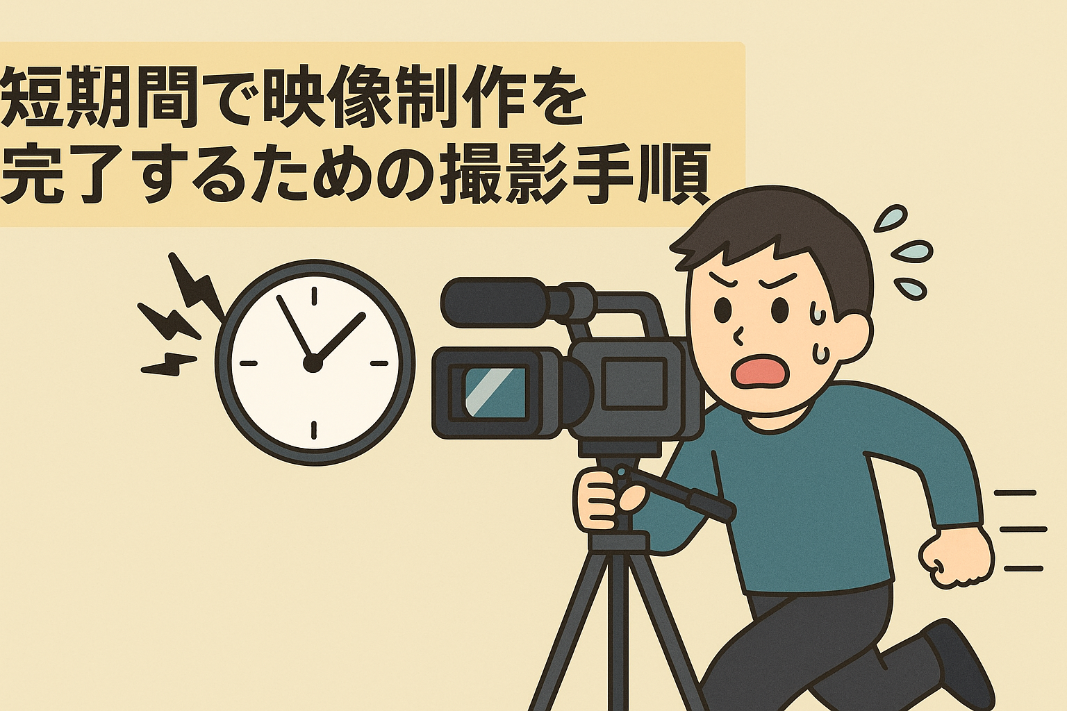 短納期に対応!映像制作の撮影手順マニュアル