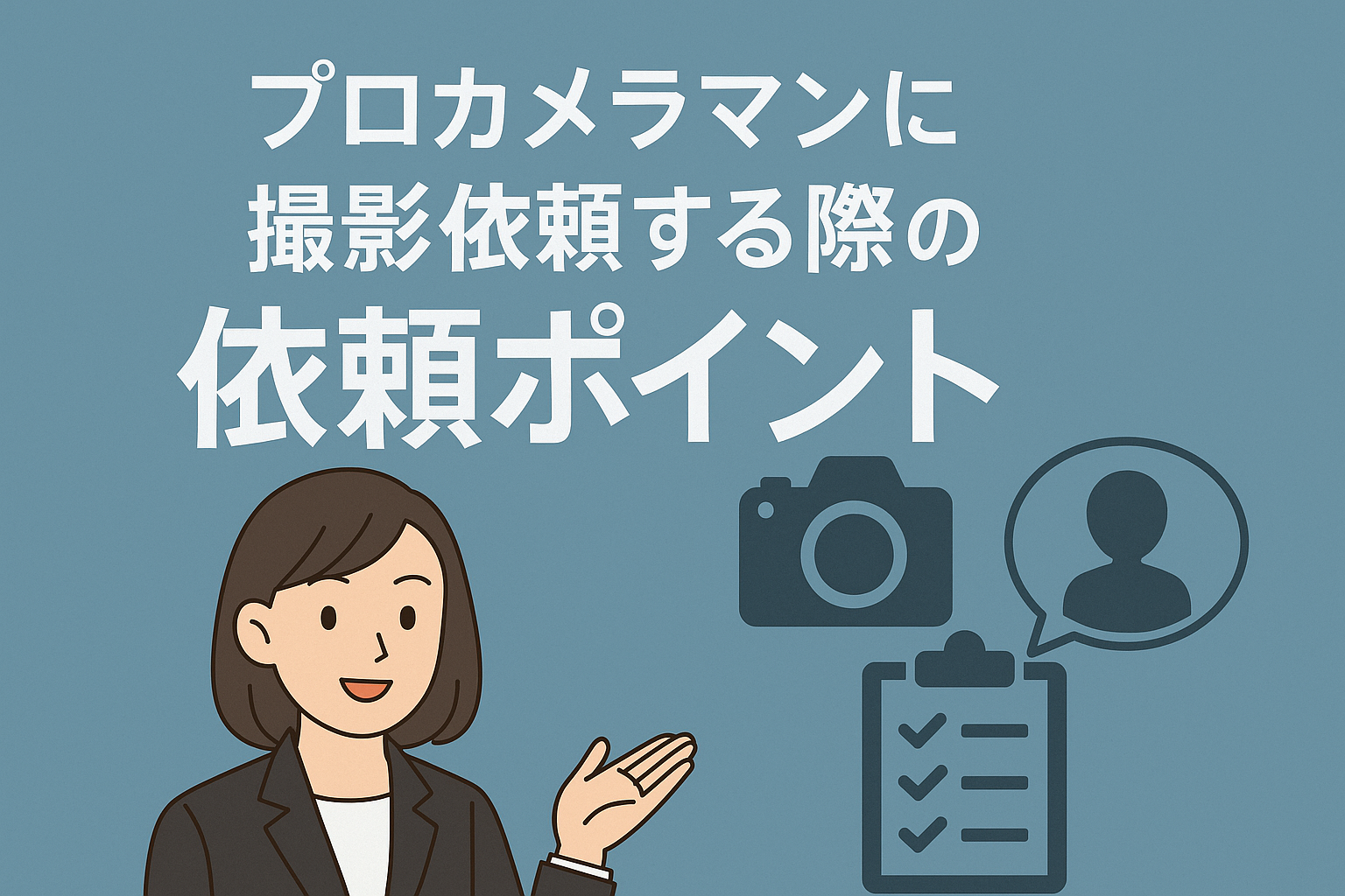 プロカメラマンに撮影依頼する際の依頼ポイント