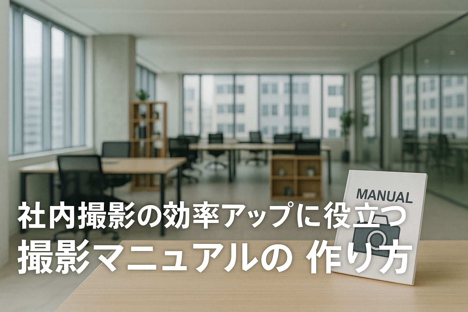社内撮影の効率アップに役立つ撮影マニュアルの作り方