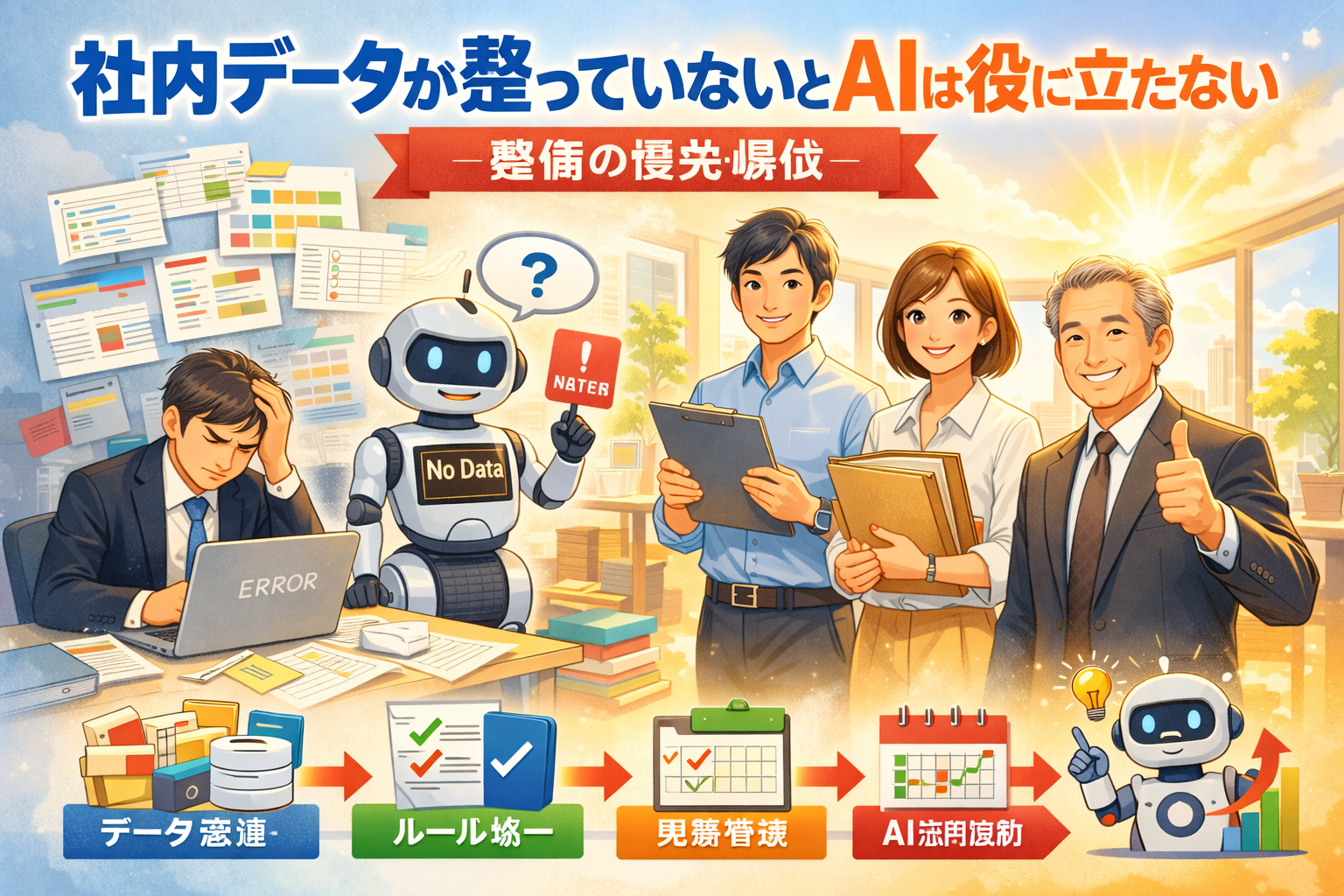 AI活用の失敗を立て直す社内データ整備の優先順位