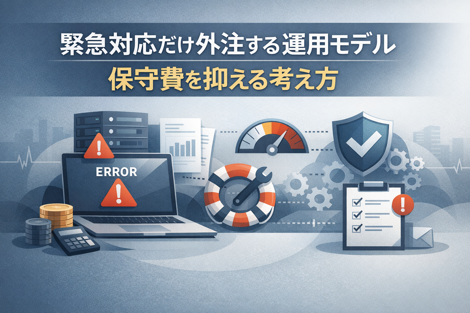 ホームページ運用の緊急対応だけ外注で保守費削減