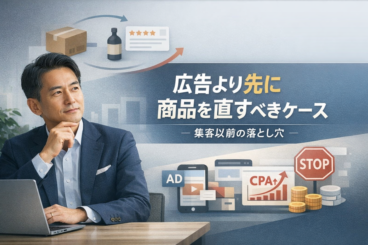 Web広告で失敗しない：広告より先に商品を直すべきケース