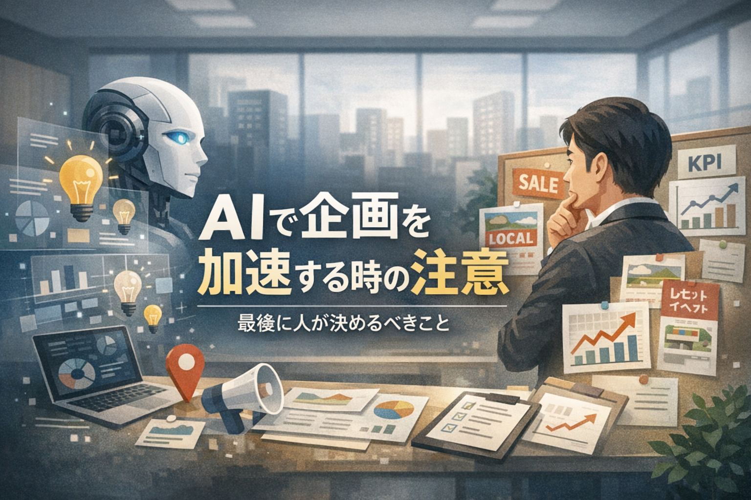 プロモーション×AI企画加速の注意点：最後は人が決めること