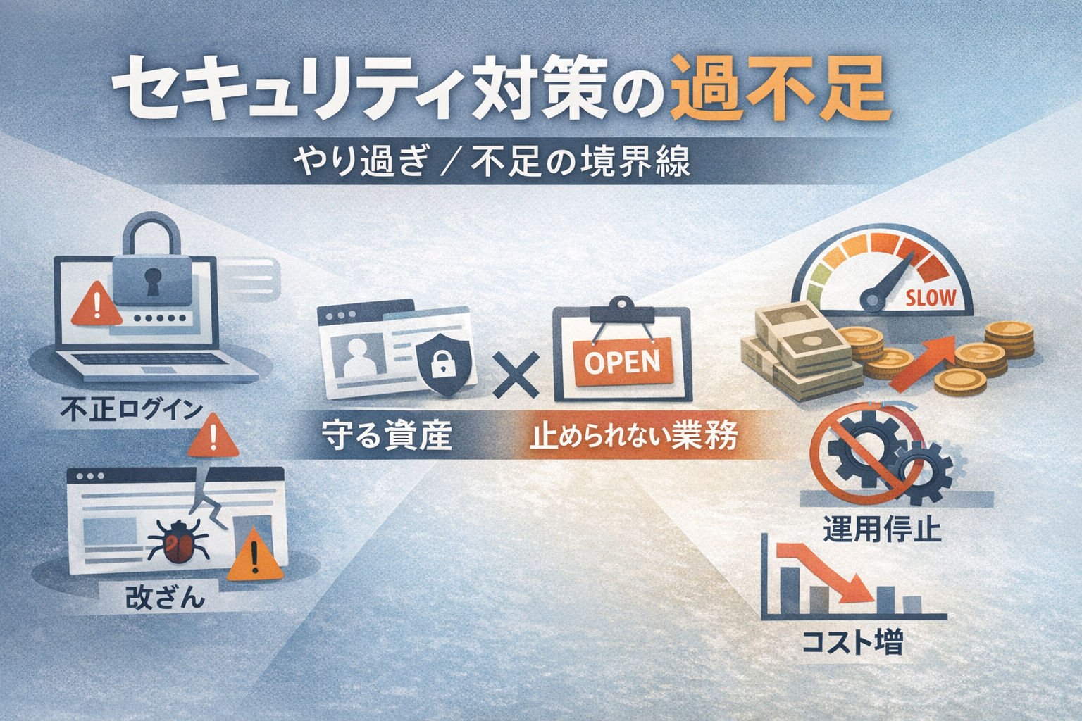 ホームページ運用のセキュリティ過不足：やり過ぎ/不足の境界線