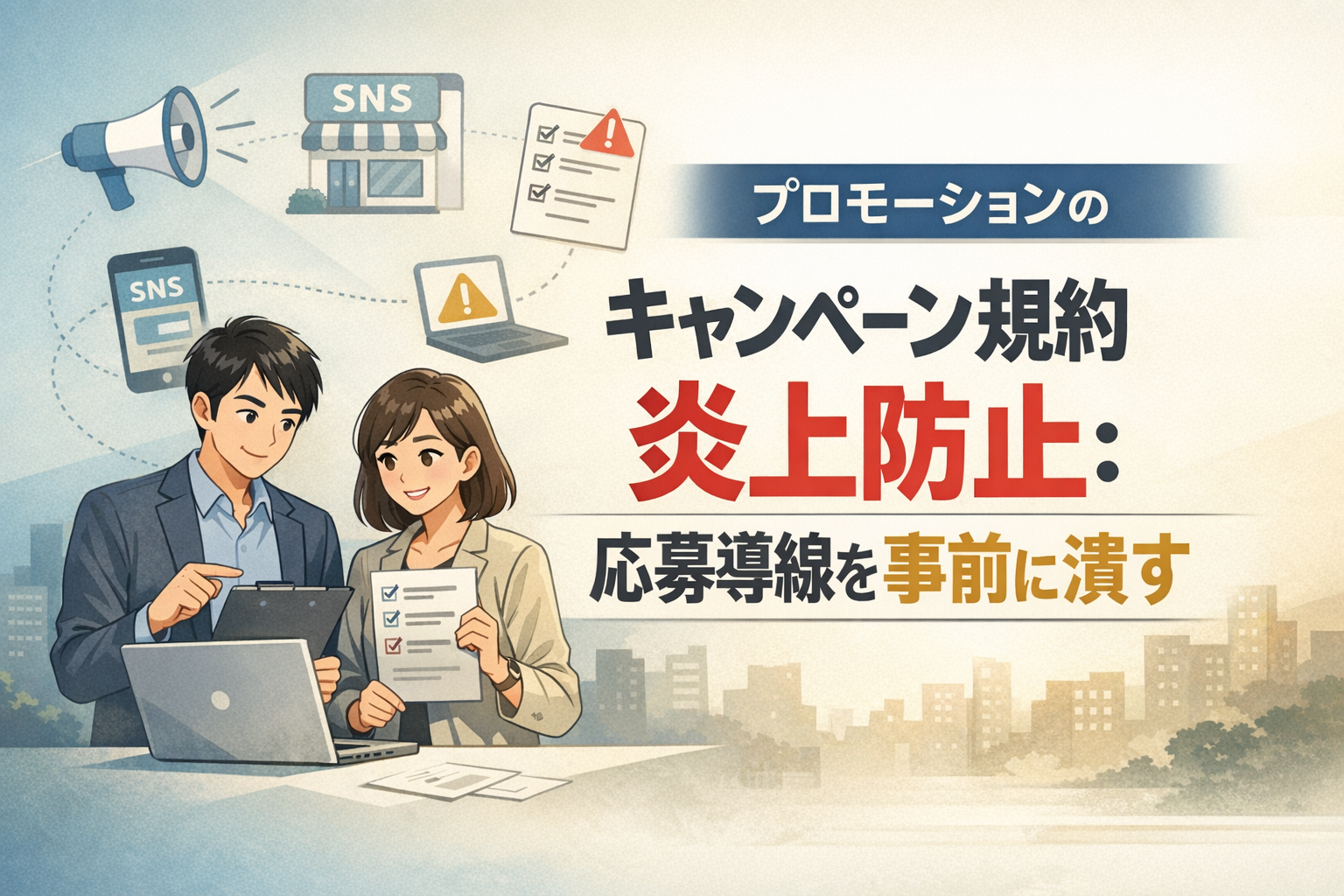 プロモーションのキャンペーン規約炎上防止：応募導線を事前に潰す