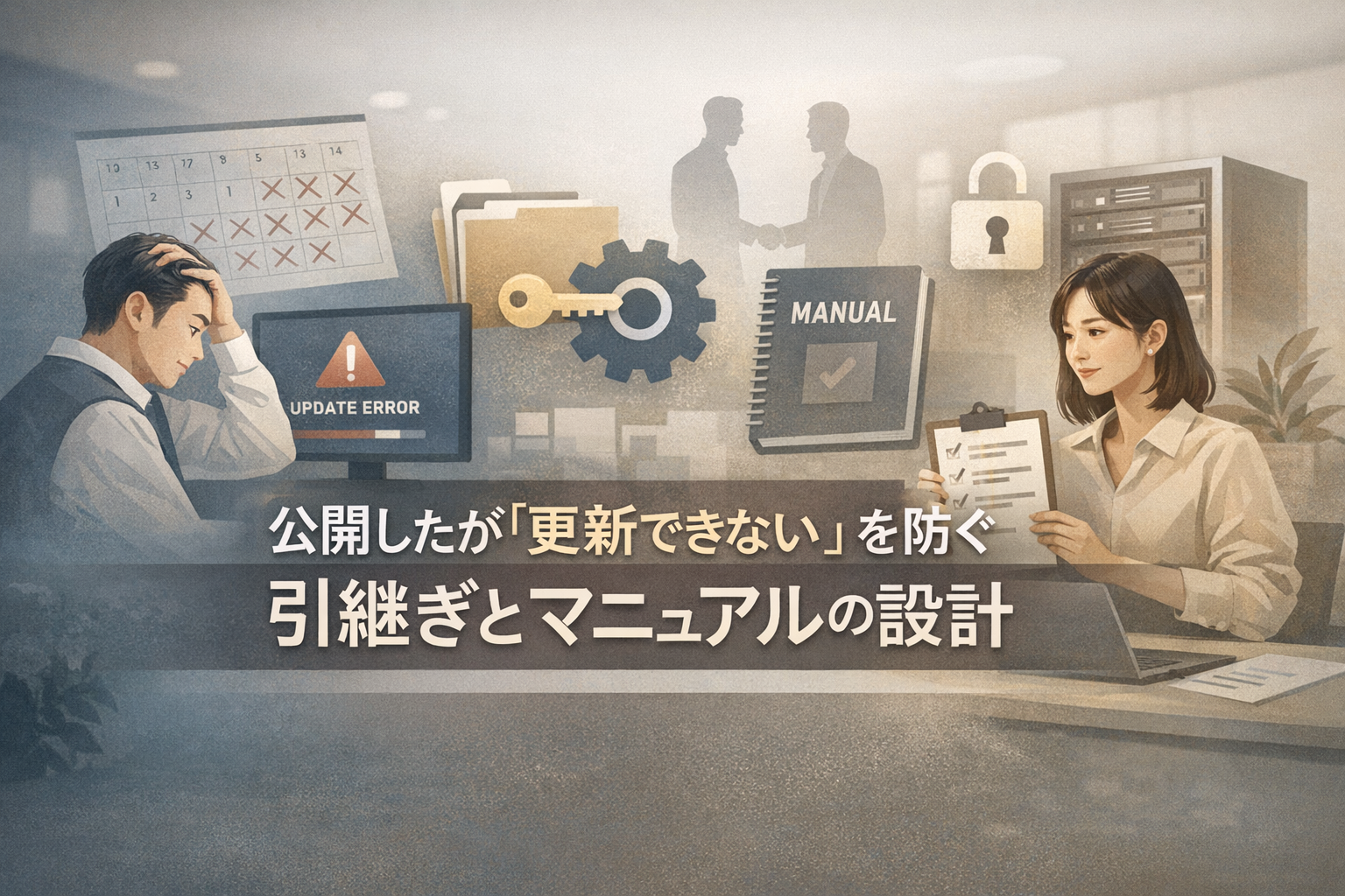 ホームページ制作で公開後に更新できないを防ぐ引継ぎ・マニュアル