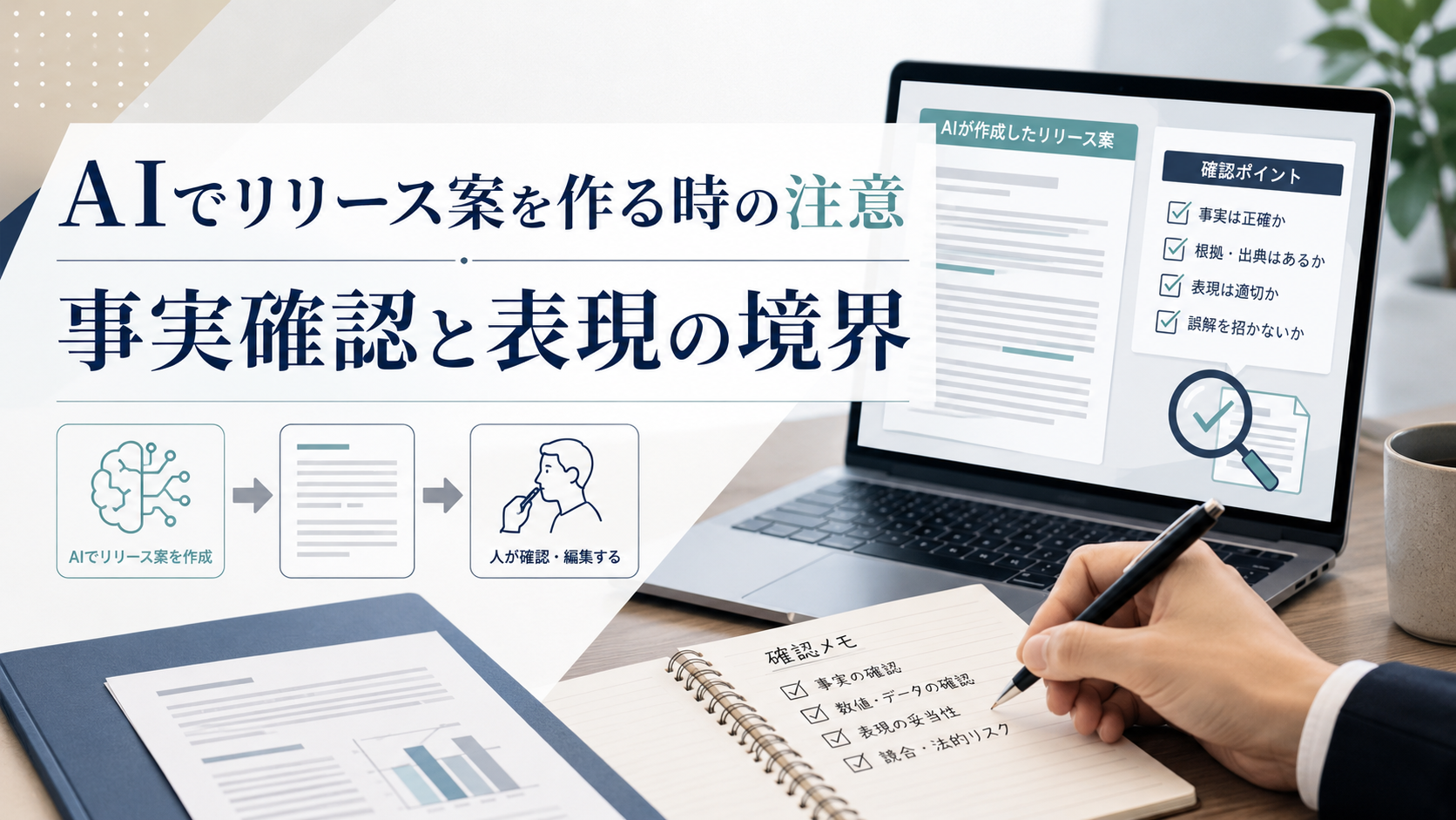 プロモーションでAIリリース案作成：事実確認と表現の境界
