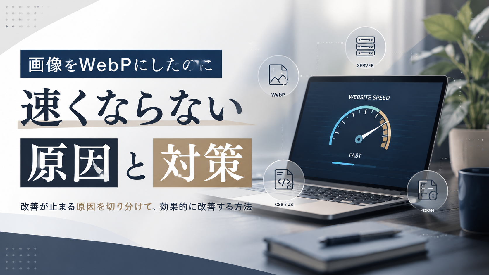 画像をWebPにしたのに速くならない原因と対策