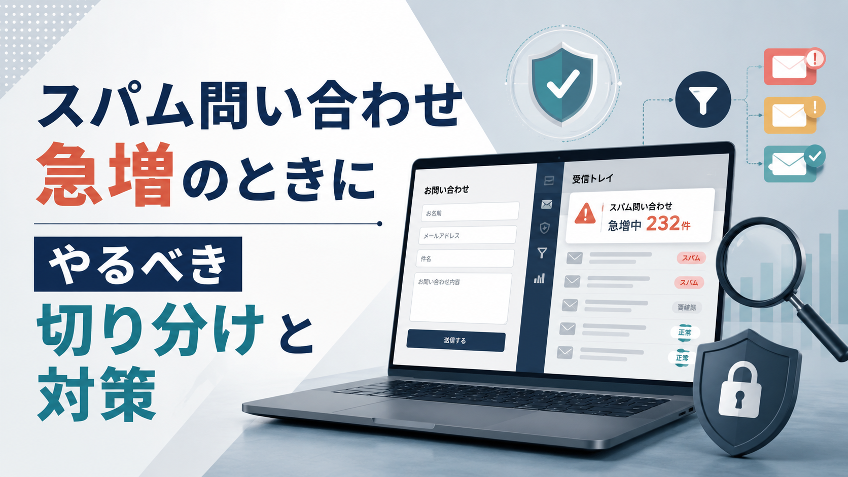 ホームページ運用｜スパム問い合わせ急増の切り分け・対策手順