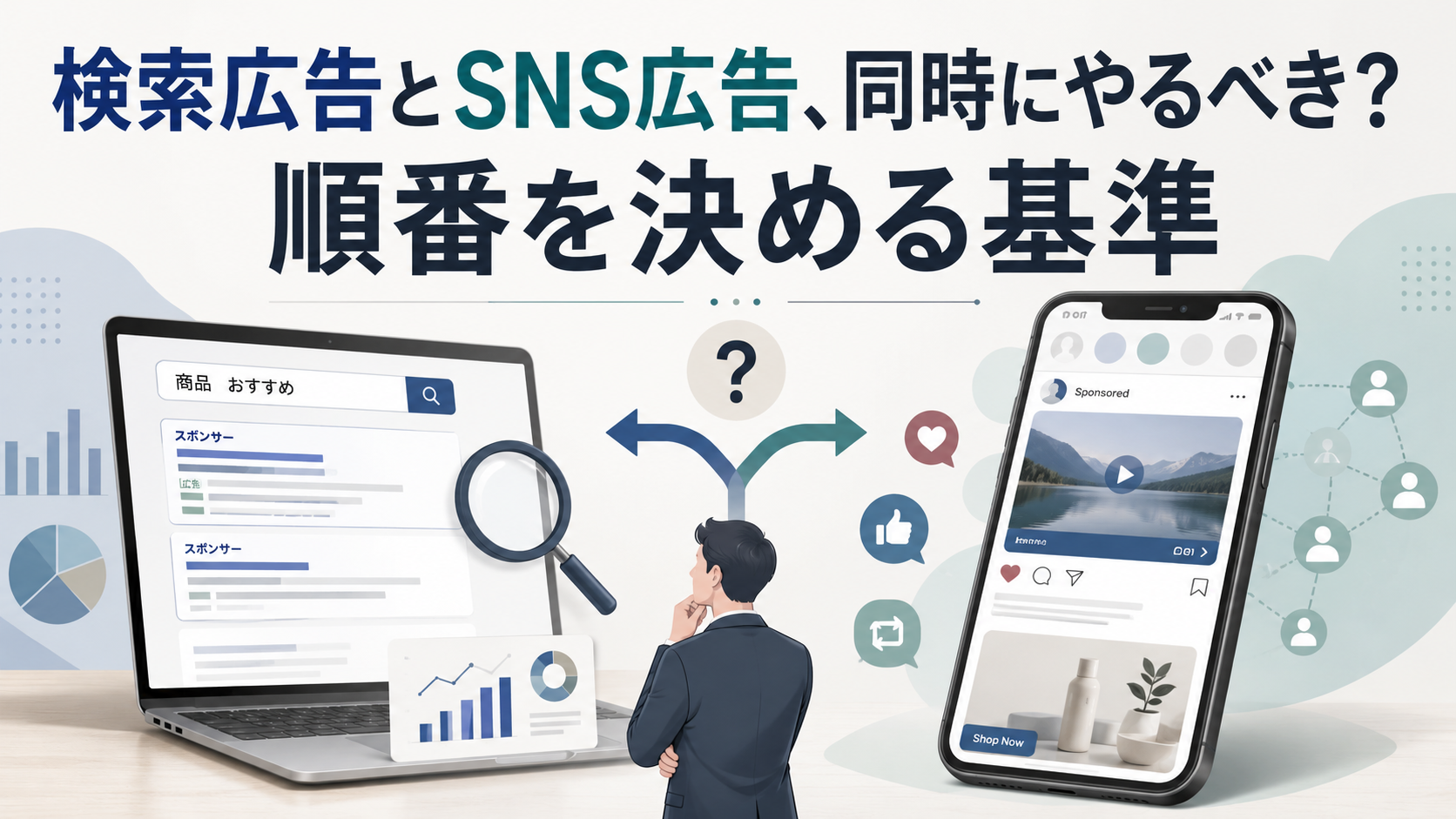 Web広告｜検索広告とSNS広告は同時？順番を決める基準