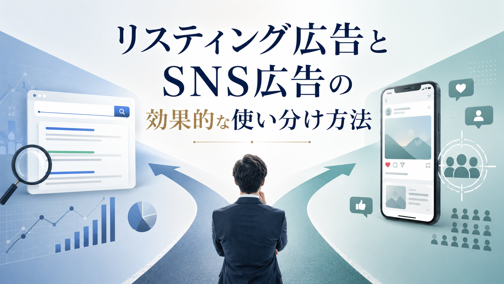 Web広告で出す リスティング広告とSNS広告の使い分け判断基準