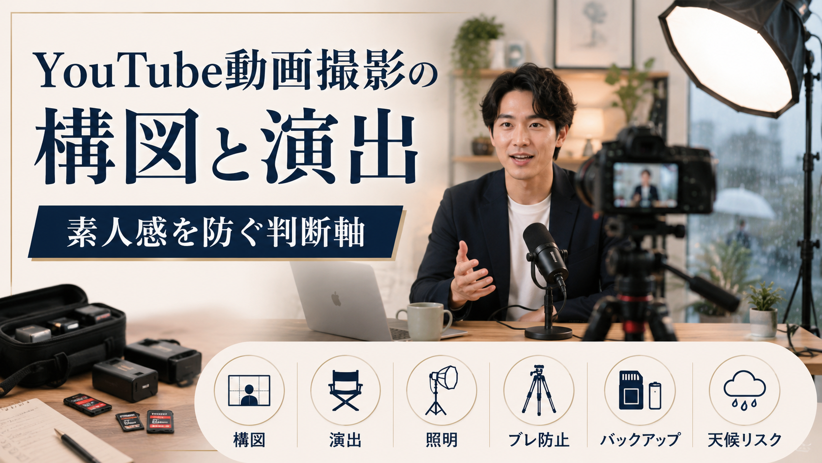 YouTube動画撮影の構図と演出｜素人感を防ぐ判断軸