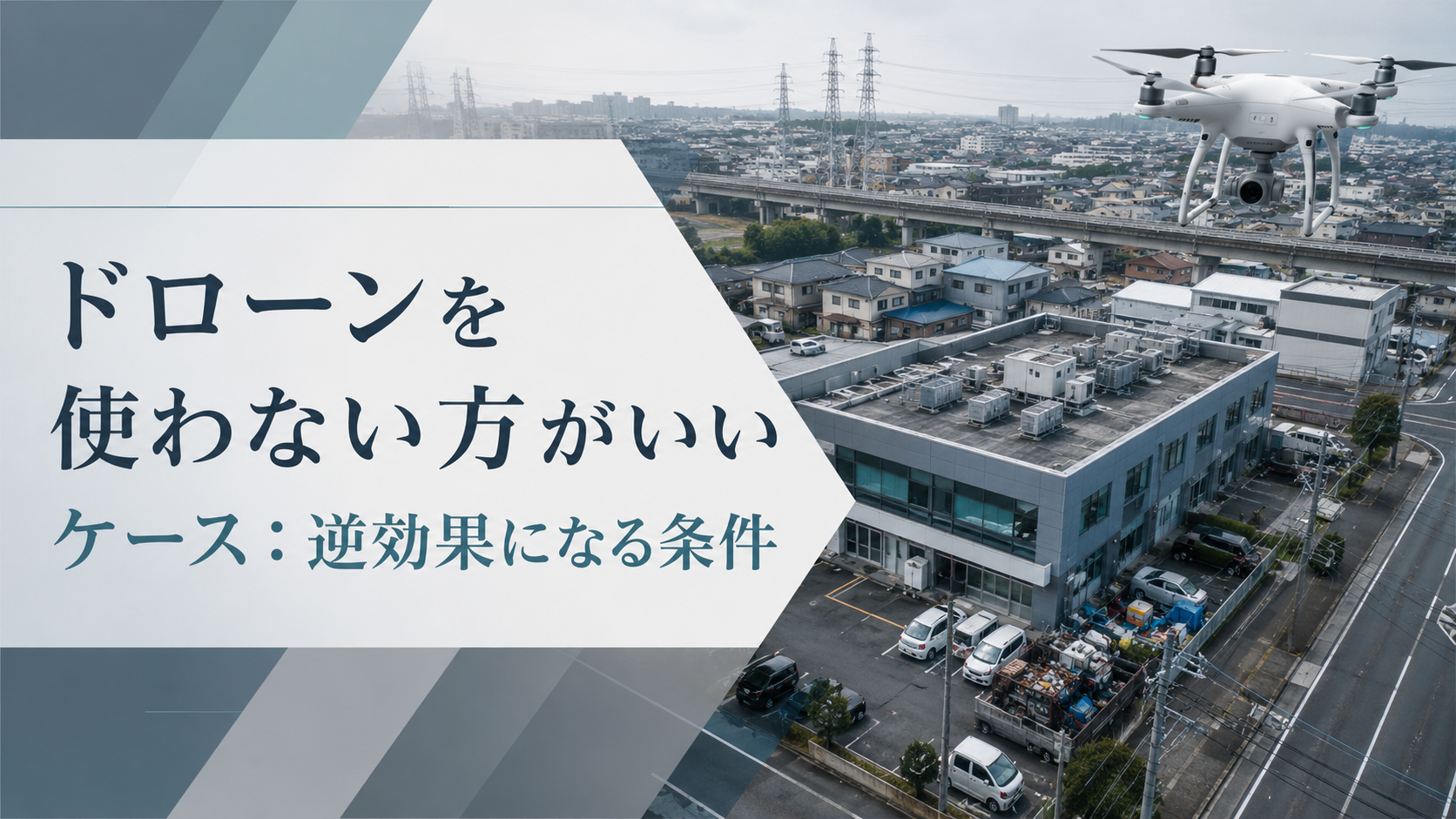 ドローン撮影を使わない方がいいケース｜逆効果の条件と判断