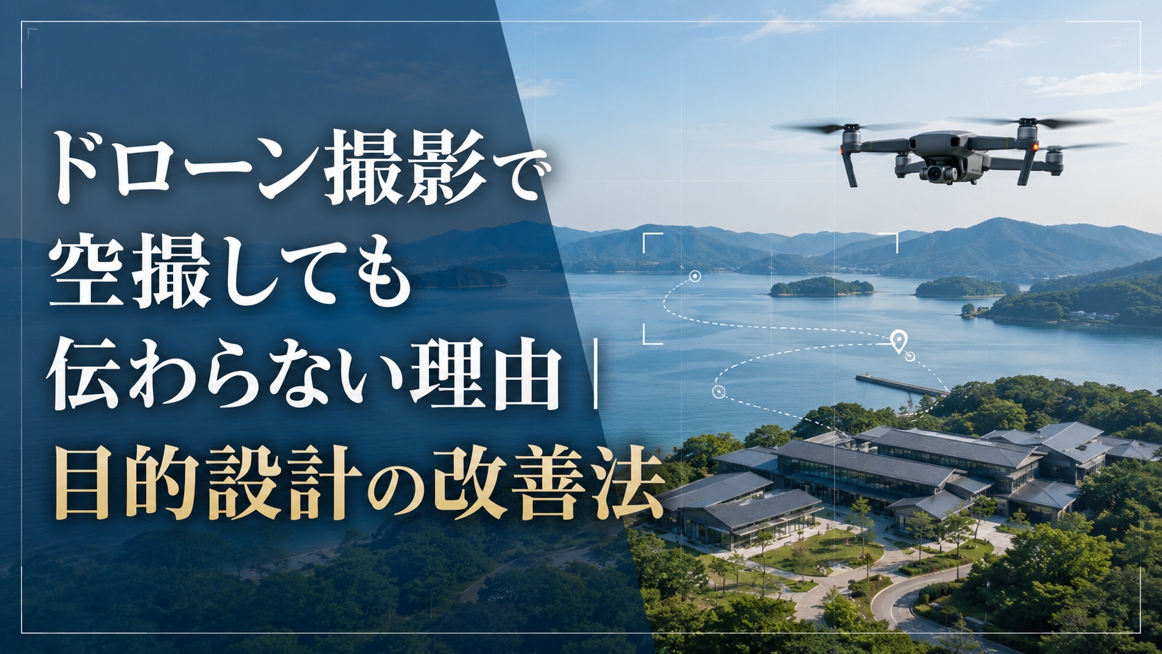 ドローン撮影で空撮しても伝わらない理由｜目的設計の改善法