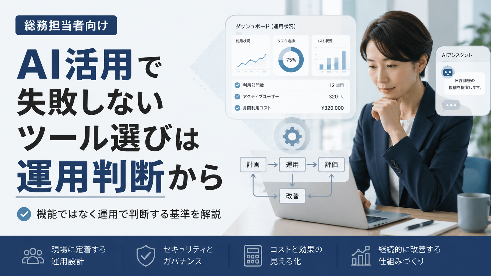 AI活用で失敗しないツール選びは運用判断から