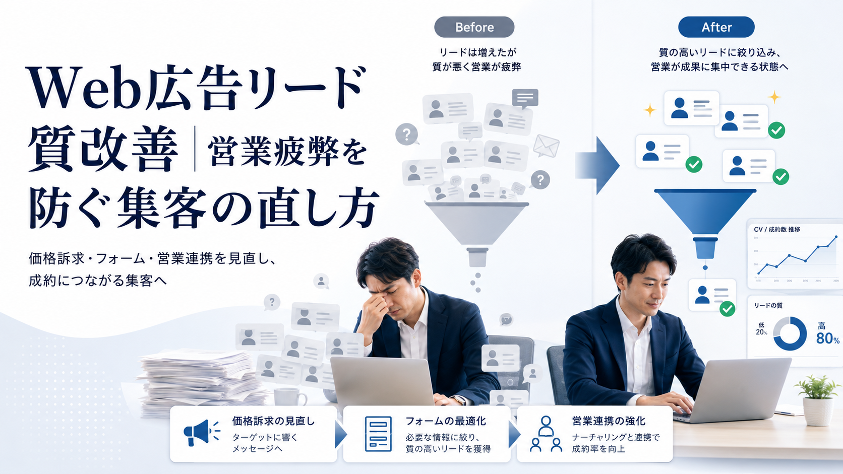 Web広告リード質改善｜営業疲弊を防ぐ集客の直し方
