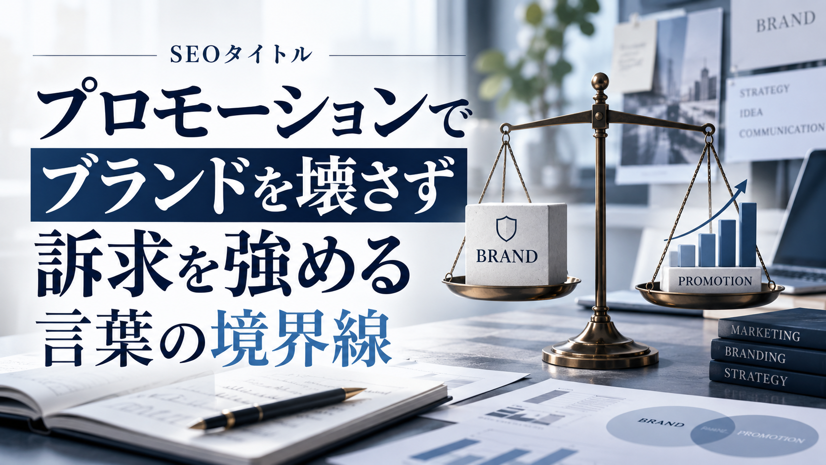 プロモーションでブランドを壊さず訴求を強める言葉の境界線