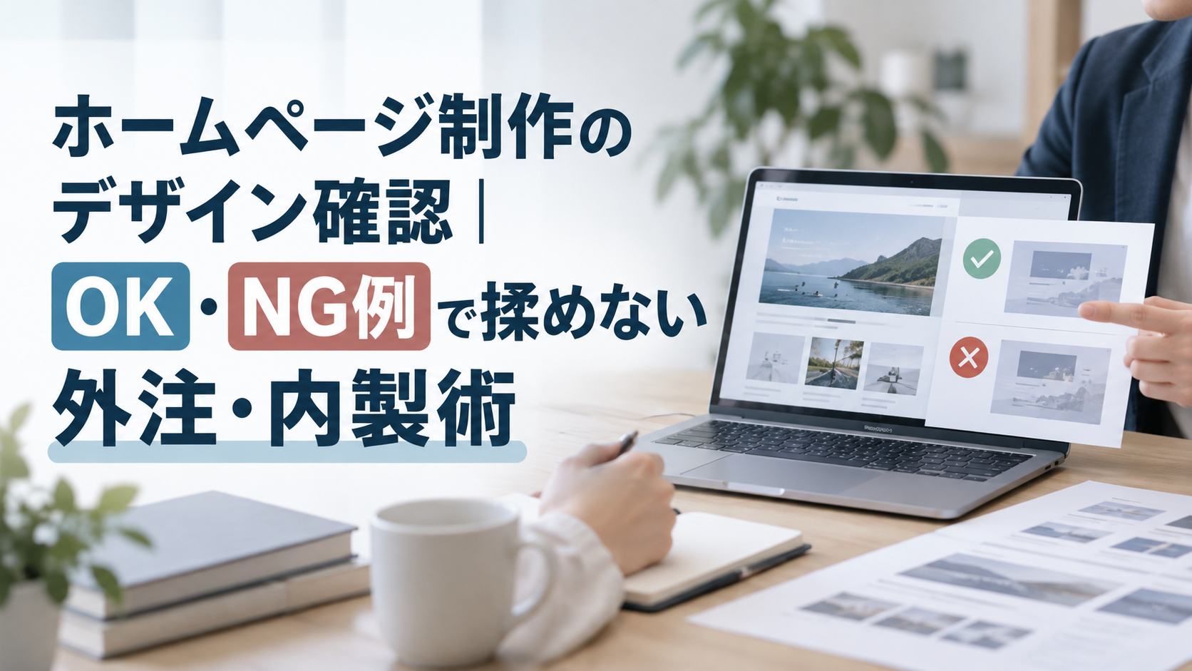 ホームページ制作のデザイン確認｜OK・NG例で揉めない外注・内製術