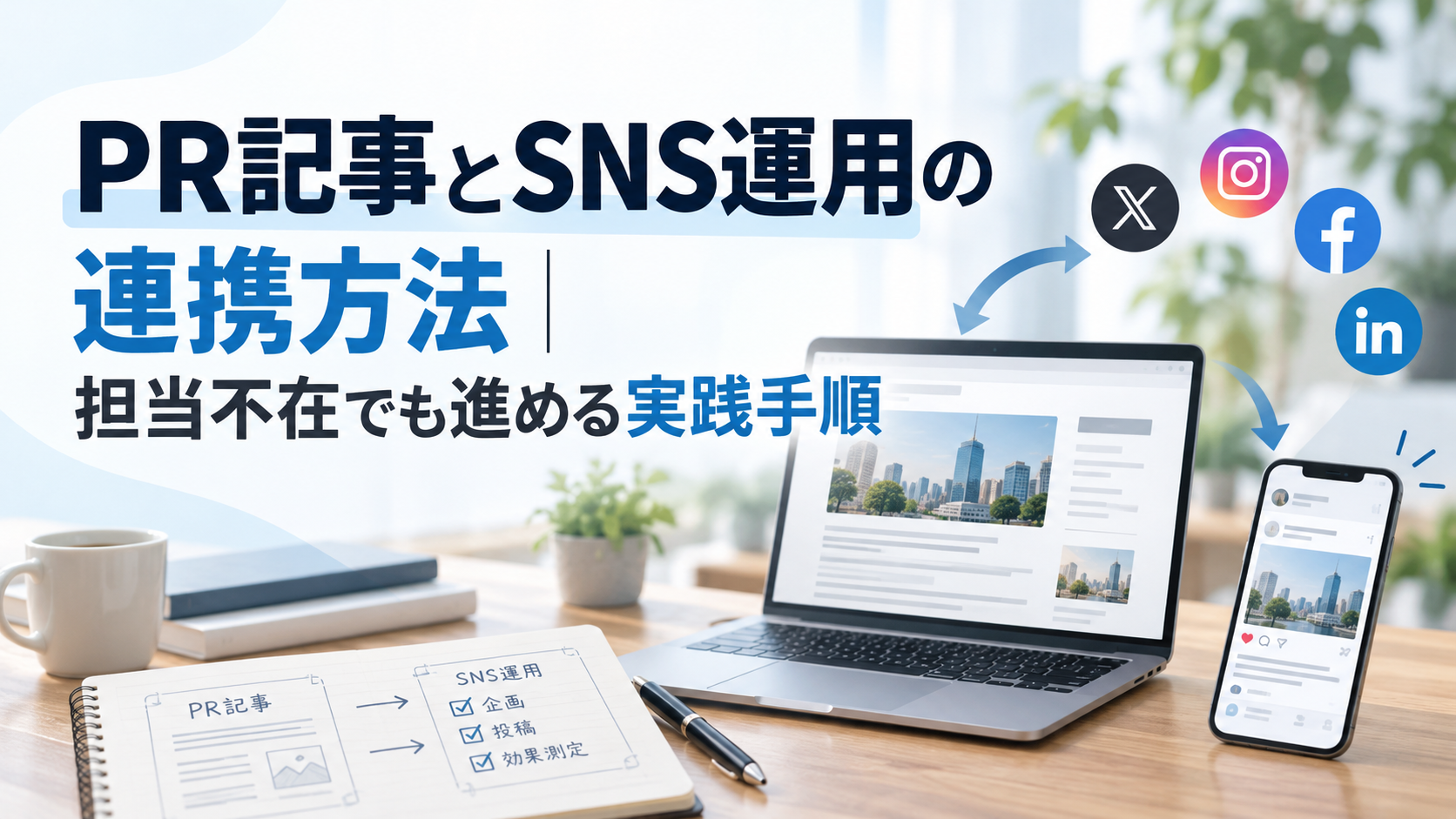 PR記事とSNS運用の連携方法｜担当不在でも進める実践手順